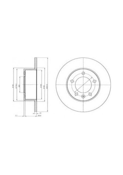 DELPHI BG4320 FREN DİSKİ ARKA MASTER III 10- / MOVANO B 10- / NV4