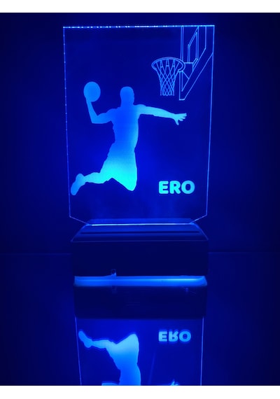 Kişiye Özel Basketbol Masaüstü 3D Led Lamba