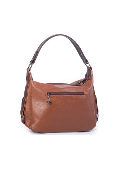 Nas Bag Çok Gözlü Kadın Omuz Ve Çapraz Çanta 33x25 Cm Taba Kahve Victoria taba Taba