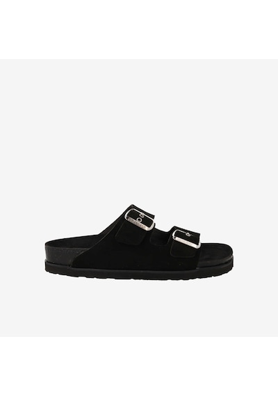 Terlik Kadın G104349 Genuins Hawaıı Velour Black siyah