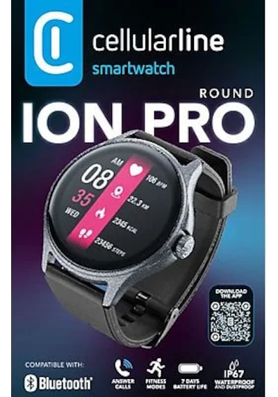 Cellularline Ion Pro Akıllı Saat (Distribütör Garantili)
