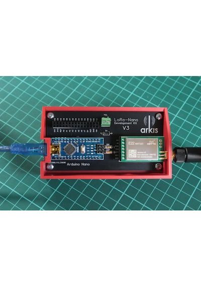 Lora Haberleşme Modülü Için Lora-nano Geliştirme Kiti V3 - Kırmızı Kutulu Lora Ve Arduino Nano Dahil