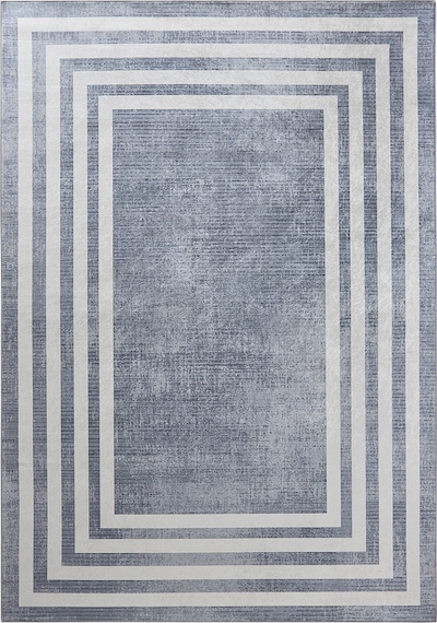 Kaşmir Halı Sare By Frame Gray Yıkanabilir Kaymaz Taban 80X300 CM Salon Mutfak Halısı Yolluk Kilim