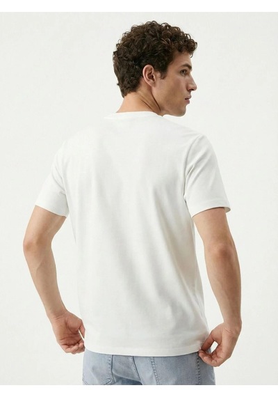 Erkek T-shirt Lf2042724 Beyaz