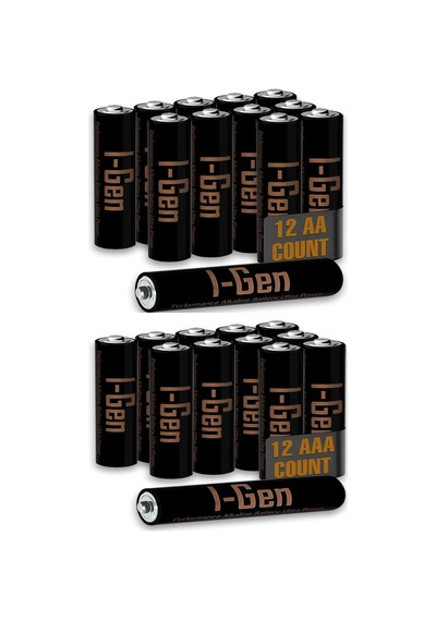 A174 Ultra Alkalin 12'li Paket Lr03 1.5v Aaa İnce Kalem Pil + 12'li Paket Lr6 1.5v Aa Kalem Pil