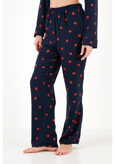 Lela Reguar Fit Yumuşak Dokulu Bayan Pijama Takımı 611Pt288Y Lacivert Lela Reguar Fit Yumuşak Dokulu Bayan Pijama Takımı 611Pt288Y Lacivert