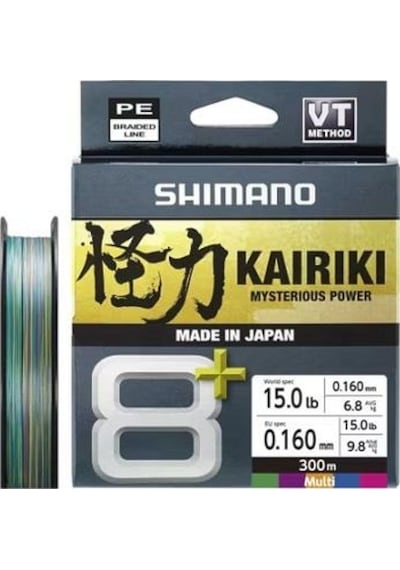 Shimano Kairiki 8+ 300 Mt 0.16mm İp Misina Multi Color