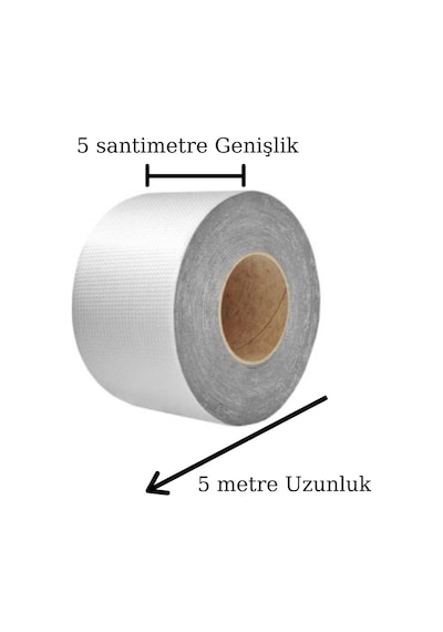 Yüksek Sıcaklık Dayanan Su Geçirmez Çatı Boru Duvar Çatlak Onarıcı Yapışkan Bant Folyo 5 Cm 5570