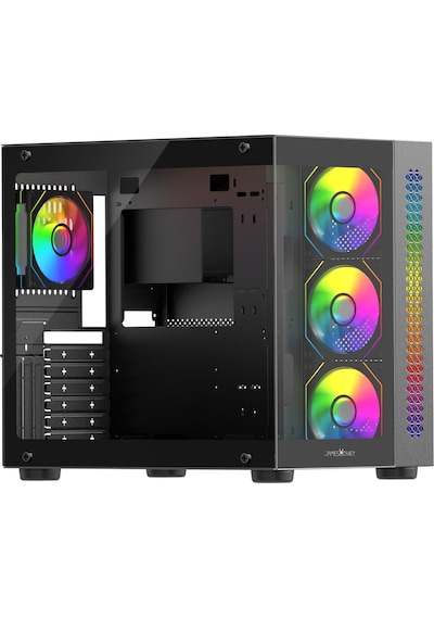 James Donkey Stark S800 4xargb Temperli Cam 650w 80+ Bronze Atx Siyah Gaming Oyuncu Kasa