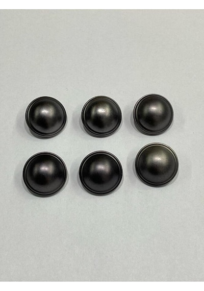 İtalyan Metalize Plastik Trençkot Düğmesi / 6 Lı Set / 2,0 Cm