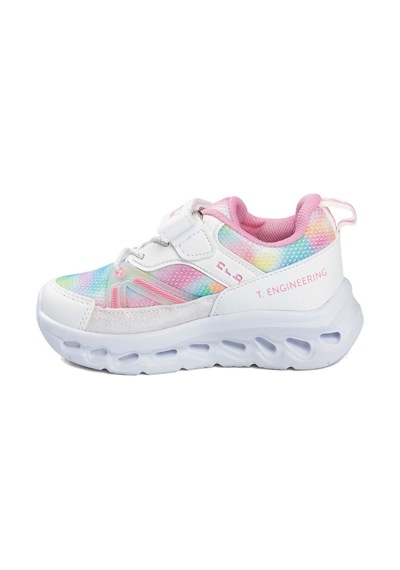 134 Çocuk Okul Öncesi Işıklı Rahat Sneaker Beyaz/pembe