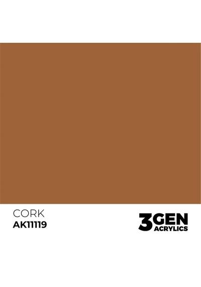 Ak Interactive 11119, 17 Ml. 3gen Cork Maket Boyası Standart
