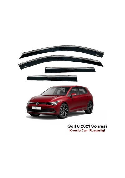 Vw Golf 8 Kromlu Cam Rüzgarlığı Niken 2021 Sonrası