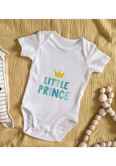 Bitmeyenkartus Bk Kids Little Prince Tasarımlı Bebek Body Zıbın - Model 1 Çok Renkli