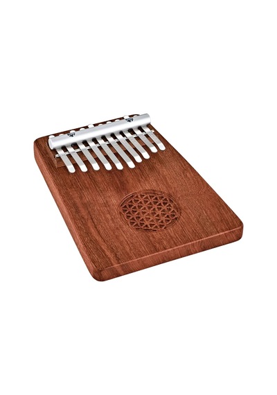 Meinl Sonic Energy Kl1002fol Solid Flower Of Life C Major 10 Note Kalimba Zambesi Redwood