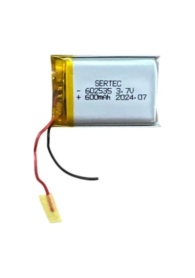 602535 3.7v 600 Mah Li-polymer Pil Devreli/1.5a
