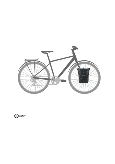 Ortlieb F6305 Sport-roller Classıc Ön Bisiklet Çanta 25l Asphalt-siyah
