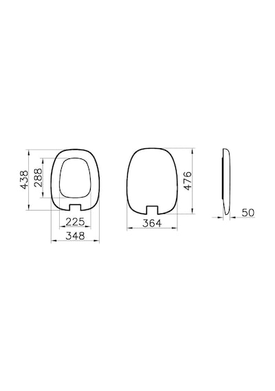 VitrA Plural Klozet Kapağı Mat Siyah  126-083-009