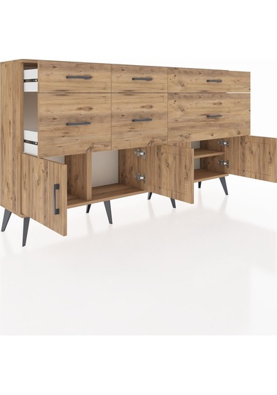 Arges Konsol Tek Raflı 6 Çekmeceli 4 Kapaklı 176x30x99 Çam-çam Atlas Çam - Atlas Çam Arges Konsol Tek Raflı 6 Çekmeceli 4 Kapaklı 176x30x99 Çam-çam Atlas Çam - Atlas Çam