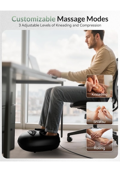 Snailax Shiatsu Ayak Masajı Plantar Fasiit İçin Derin Yoğurma Sıkıştırma Titreşim Hediye Erkekler Kadınlar İçin Uyar Boyutu 14" Snailax Shiatsu Ayak Masajı Plantar Fasiit İçin Derin Yoğurma Sıkıştırma Titreşim Hediye Erkekler Kadınlar İçin Uyar Boyutu 14"