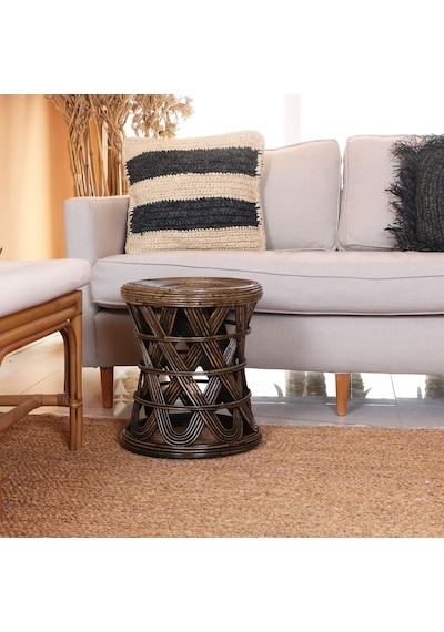 Şölen Rattan Sehpa&tabure 40x36 Cm. Kahverengi