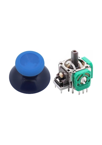 Xbox One Analog Motor Topuz Seti 1+1 One - One S/x - Series S/x Uyumlu Siyah Buz Mavi Mavi