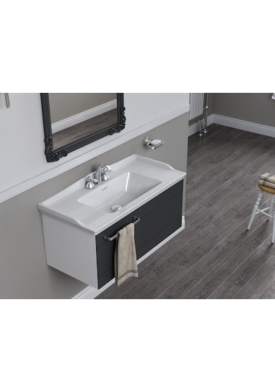 Turkuaz Seramik Cerastyle Kapadokya 100x48 cm Etajerli Lavabo