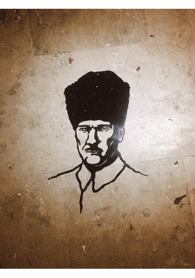 Atatürk Kalpaklı Metal Pano