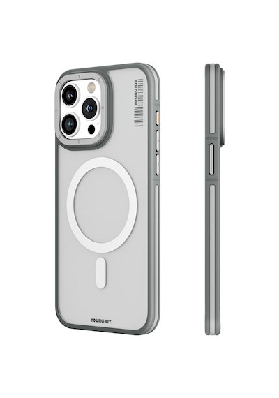 Apple Uyumlu iPhone 15 Pro Max Kılıf Magsafe Şarj Özellikli Youngkit Rock Sand Serisi Kapak