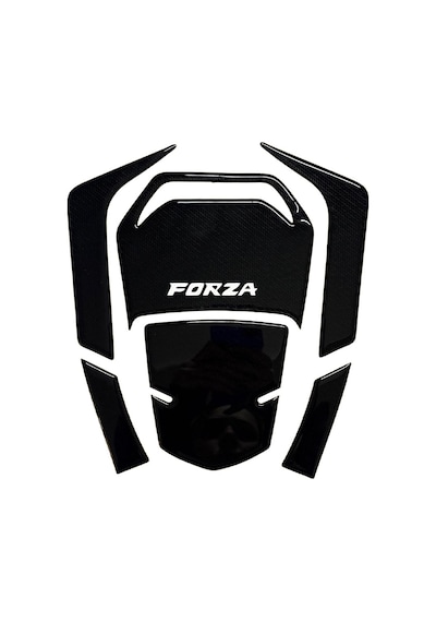 Forza 250 2021-6 Parça Tank Pad Kaplama Siyah Karbon
