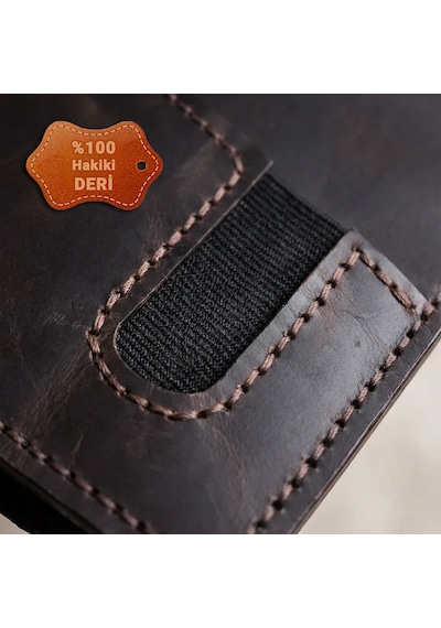 Bilikolik Hakiki Deri A5 Defter Kılıfı, El Yapımı, Telefon Cepli Ajanda Organizer, Defter Ve Kalem Dahil Koyu Kahverengi Bilikolik Hakiki Deri A5 Defter Kılıfı, El Yapımı, Telefon Cepli Ajanda Organizer, Defter Ve Kalem Dahil Koyu Kahverengi