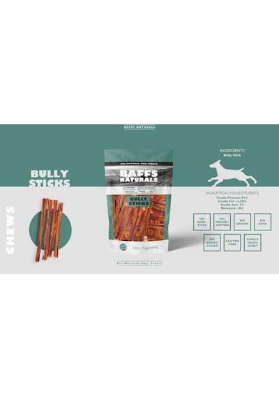 Baffs Naturals Dana Kamış Doğal Çiğnemelik Köpek Ödül Maması 100 G