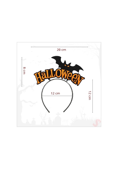 Halloween Yarasa Taç - Turuncu