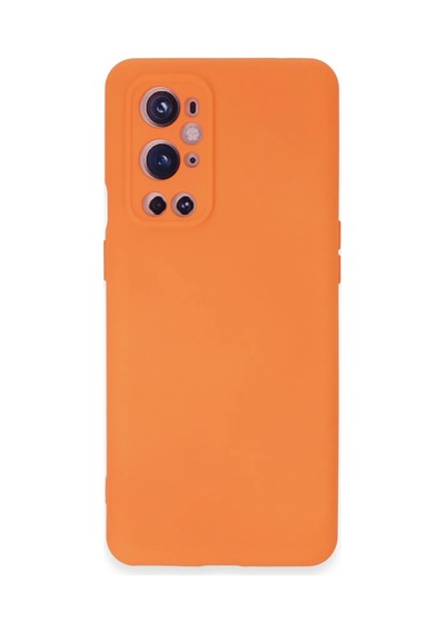 Newface - 369 - One Plus 9 Pro Kılıf Nano İçi Kadife Silikon - Ece-umay - - Turuncu