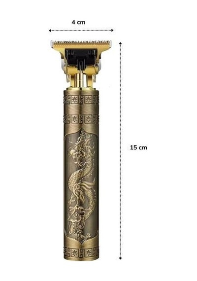 Buffer Vintage Görünümlü Güçlü 4 Farklı Başlıklı Usb Şarjlı Manuel Tıraş Makinası