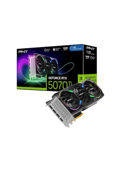 Pny Geforce Rtx 5070 Ti Gddr7 16gb Argb Oc Siyah Ekran Kartı Aeae1pny0056