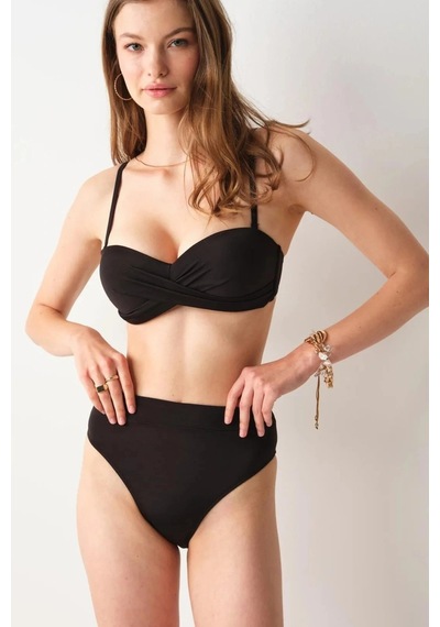 Pierre Cardin Tek Parça Alt -yüksek Bel Bikini Altı Toparlayıcı, Iz Bırakmaz Konfor Yns202525 Siyah