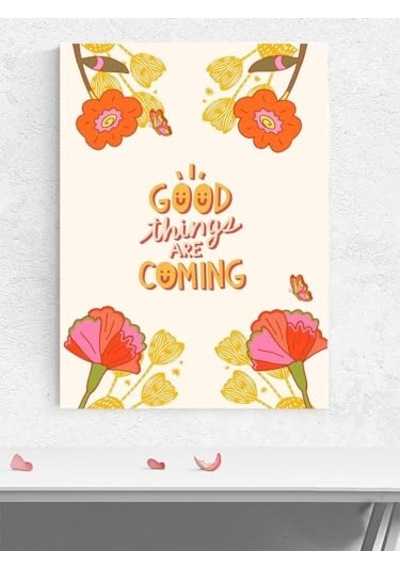 Things Her Şey Güzel Olacak Motivasyon Poster - Afiş - Ofis Çalışma Odası Dekorasyon