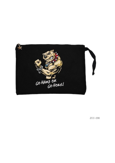 Zepplin Giyim Fitness Hardline Dog Siyah Clutch Astarlı Cüzdan / El Çantası