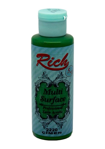 Multi Surface Her Yüzey İçin Akrilik Boya 130 Cc. - 2220 Çimen 5668594 No Color