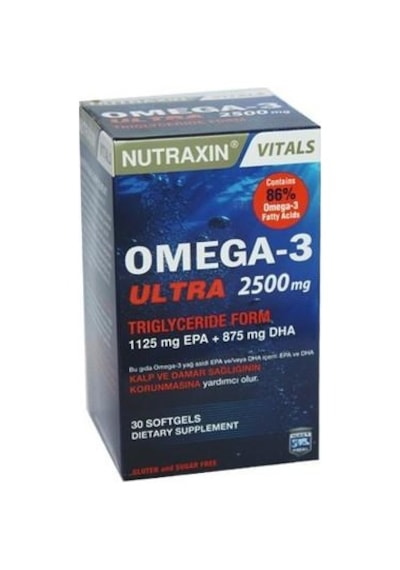 Nutraxin Vitals Omega-3 Ultra 2500 Mg 30 Softgel