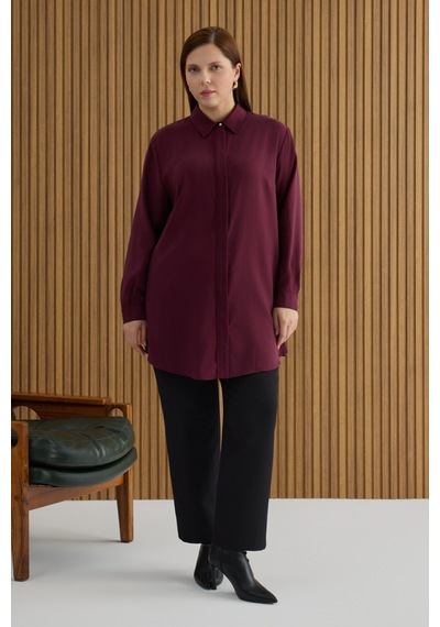 Aker Bordo Tunik Bordo Bordo