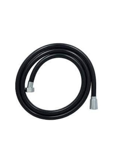 Feyzayapı Black Paslanmaz Kopmaz Patlamaz Kaliteli Pvc Duş Hortumu - Yüksek Kaliteli Lüx Duş Spirali - Tüm Duş Setleri/duş Başlıkları İle Uyumlu G1/2 - 150cm Siyah