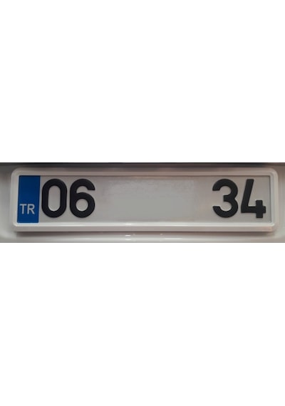 Son Moda Beyaz Plaka Çerçevesi 2Adet Beyaz Plakalik 383573555