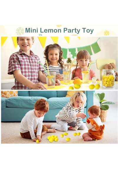 Yapay Limon 20li Paket Yapay Meyve Küçük Boy Sarı