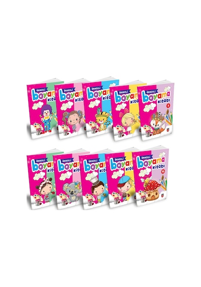Örnekli Boyama Kitabı10 Kitap