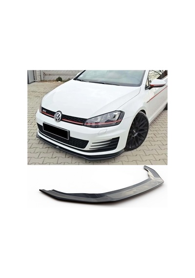 Vw Golf 7.5 Gtı Tampon Ön Lip Parlak Siyah Plastik Ön Ek Karlık 2017 2018 2019 2020 2021 Karlık+bodykit+ek