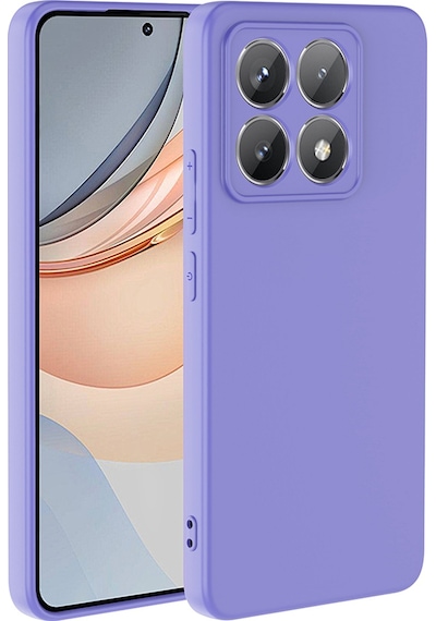 Xiaomi 14t Kılıf Lansman Tasarım İç Yüzeyi Kadife Silikon Lila