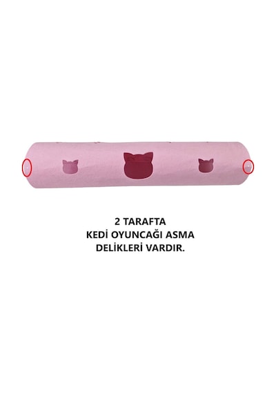Kedi Oyuncağı Tüneli 1. Kalite 3mm Keçeden Geçmeli Kedi Ve Pati Figürlü 9 Renk A6