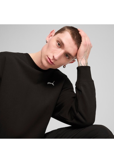 Puma Wardrobe Essentıals Erkek Geniş Kesim Sweatshırt 629650 01 Siyah